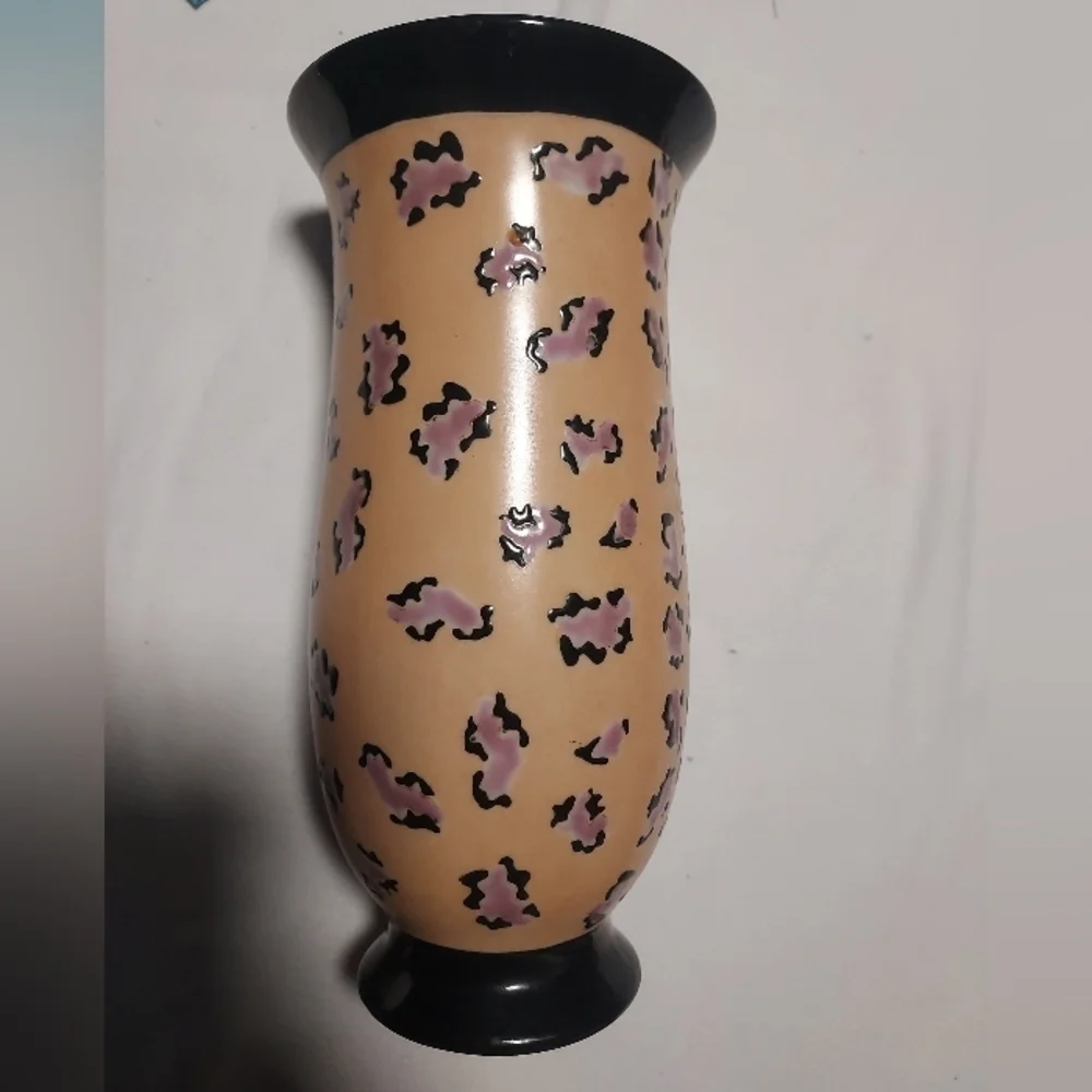 1980'S Hand Painted Chinese Decorative Vase